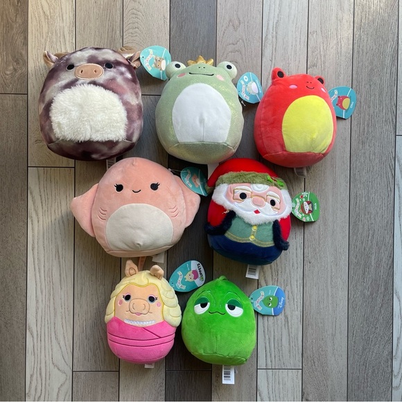 Squishmallow Colorful Plush Toy Set - Picture 1 of 8